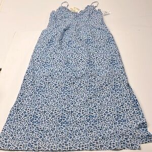 Pferdgarten blue leopard maxi dress
